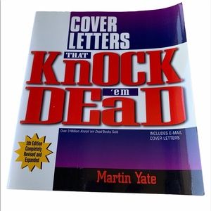 “Cover letters Knock em Dead” book.